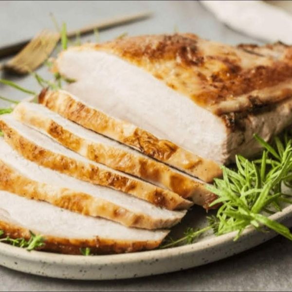 Pechuga de pavo natural dorada x 250 grs